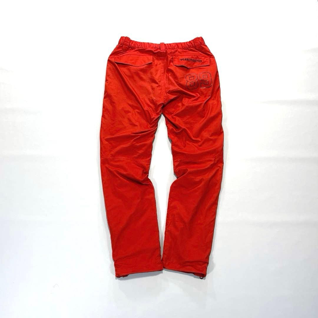 パーリーゲイツ　5/L 蓄熱　ロングパンツ　オレンジ　ウエストゴム　ドロスト