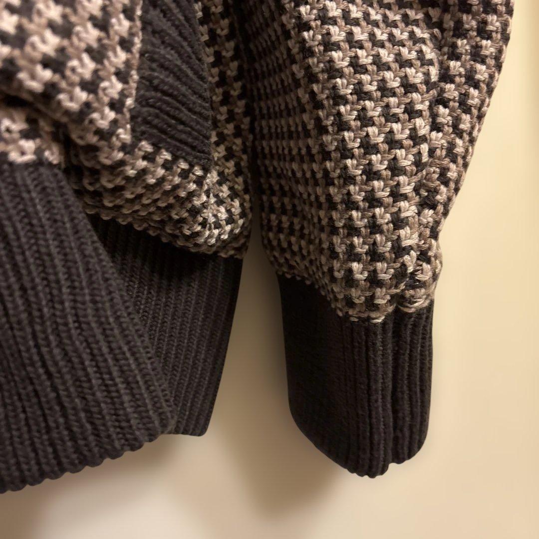 LVメンズ ニット ジャンパー ボタンコットンブレンドブルゾン 新品未使用