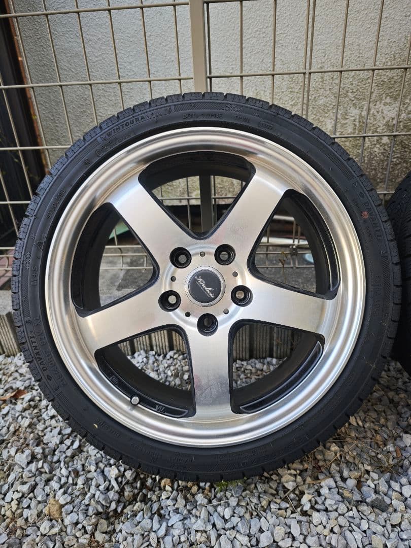 17インチ シルバーアルミホイール 5スポーク