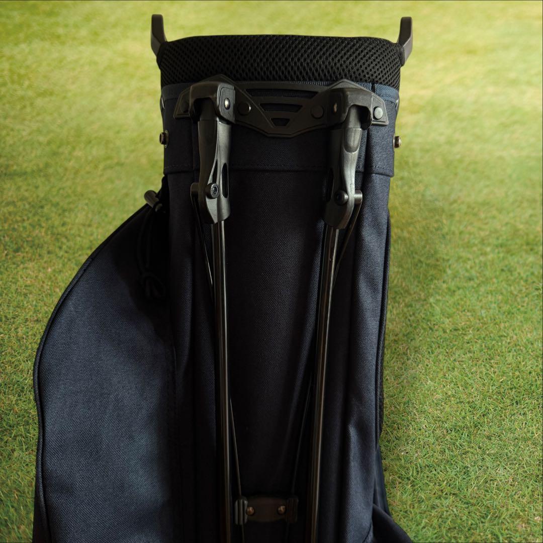 ゼロハリバートン　キャディバッグ　ショルダー式　スタンド式　軽量　紺　ネイビー