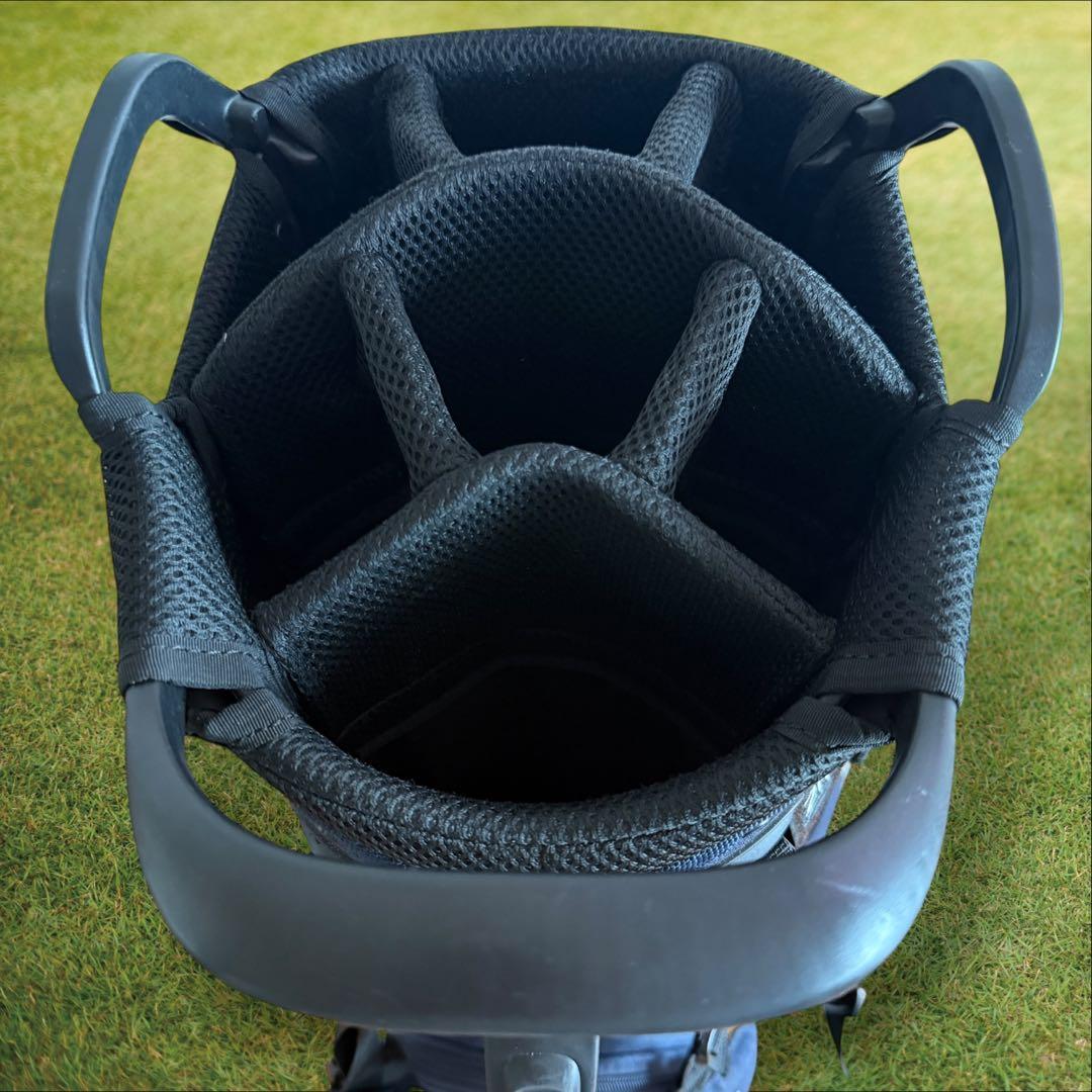 ゼロハリバートン　キャディバッグ　ショルダー式　スタンド式　軽量　紺　ネイビー