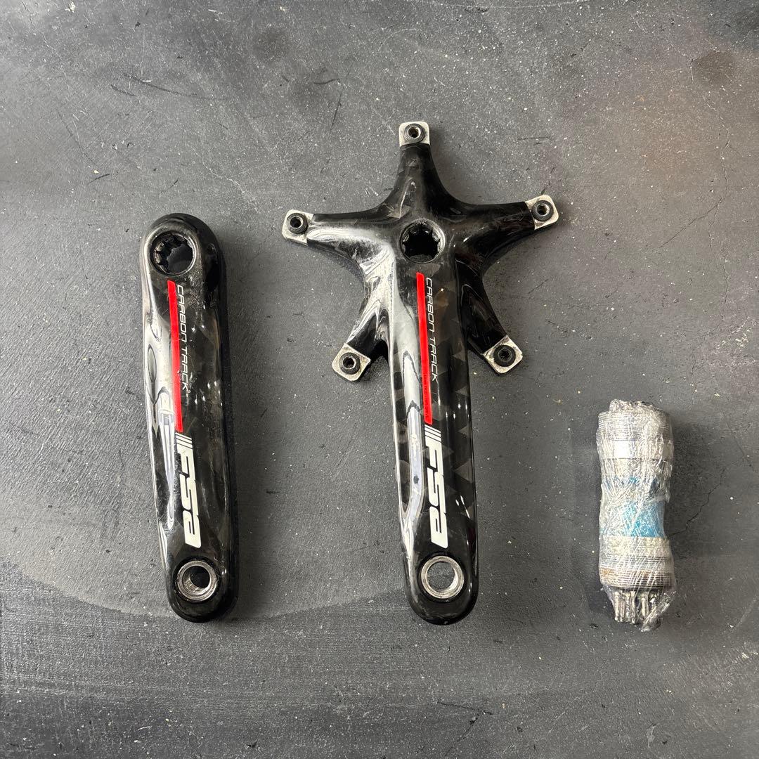 李*様 FSA カーボントラック クランクセット170 ピスト　美品