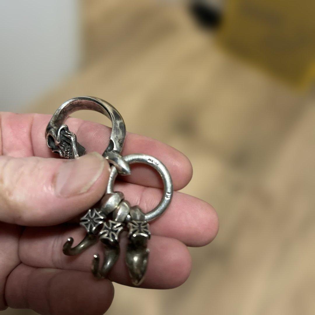 L.S.Dラウドスタイルデザイン×デブブリードスカルキーリングカラビナフック