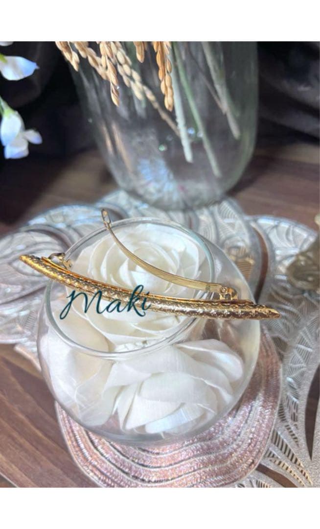 ご成約　LVゴールド総モノグラム(ナノグラム)バレッタ