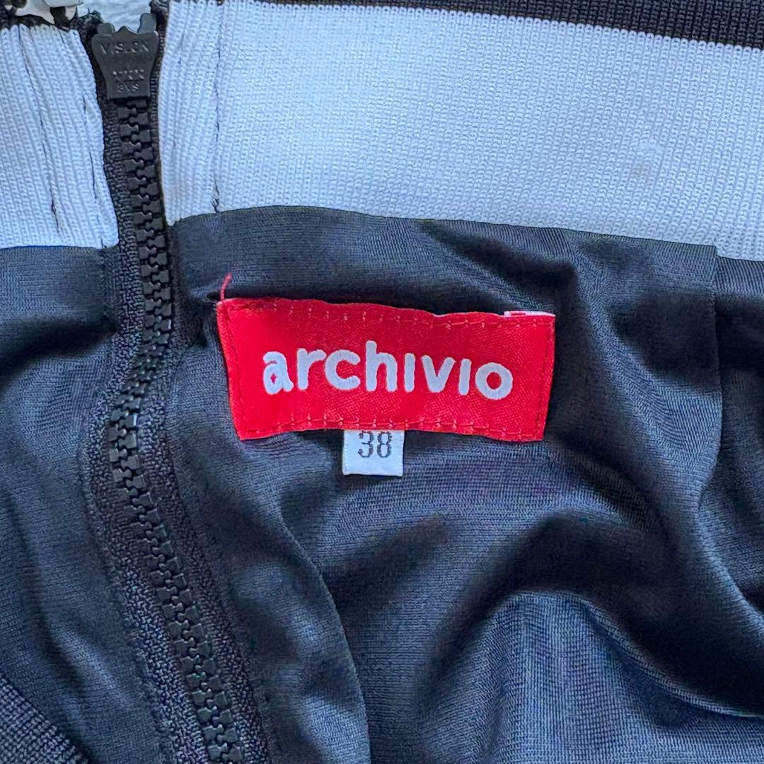 archivio アルチビオ セットアップ ロゴ総柄 ブルゾン スカート 38