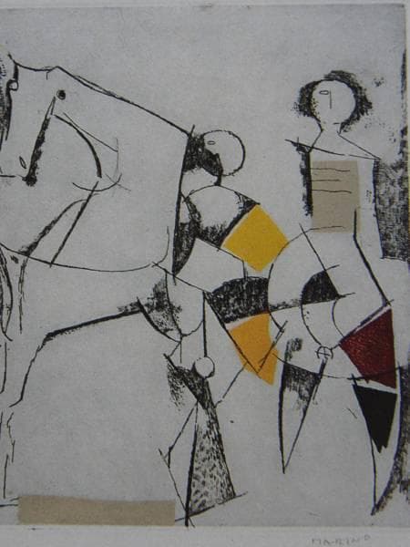 Marino Marini、scomposizione、希少画集画
