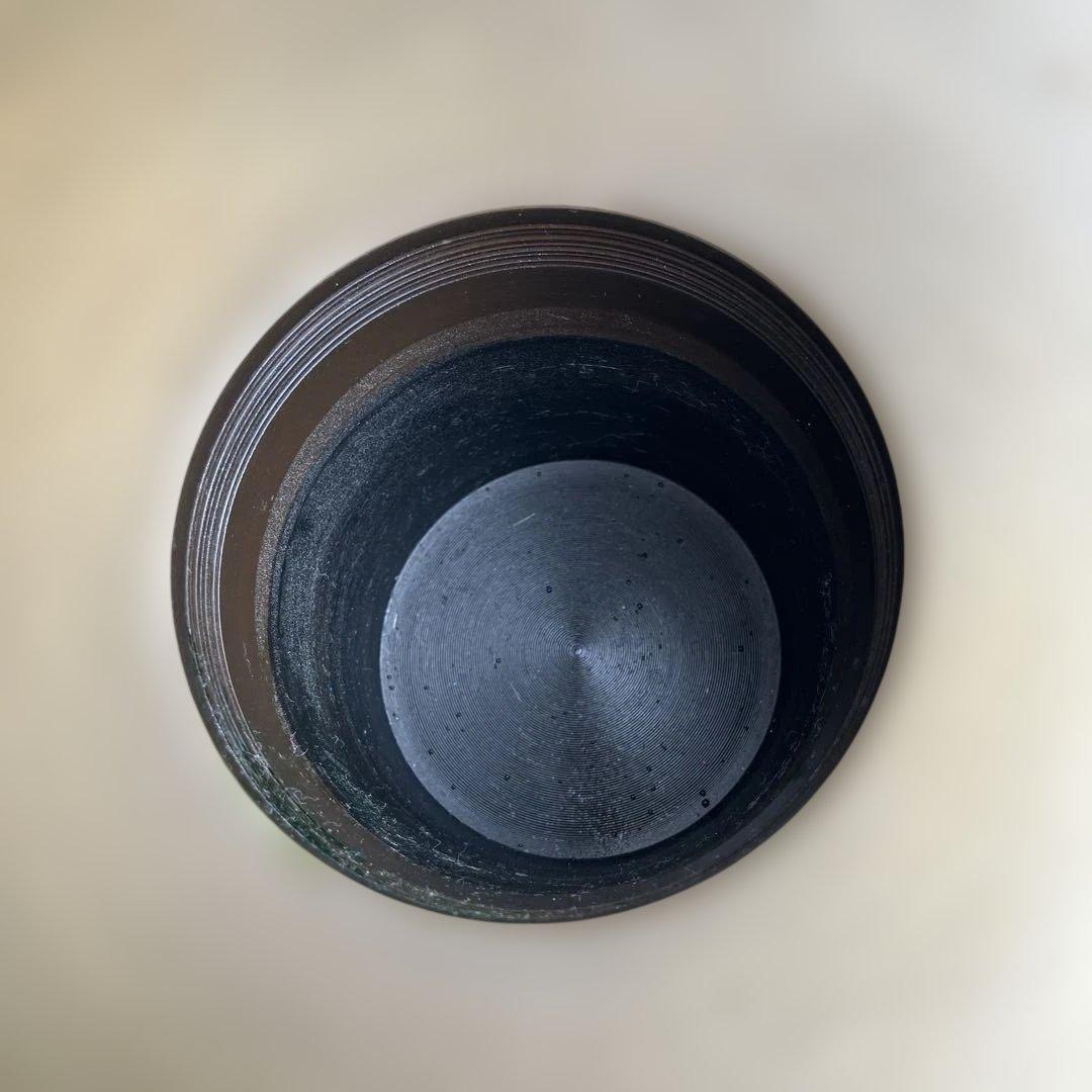 (432)珍しいレトロな金属製花生け道具のウスバタ、