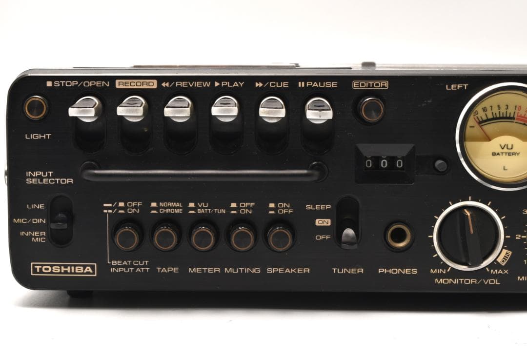 昭和レトロ 東芝 ACTAS RT-8400S 通電確認・ラジオ受信 ラジカセ