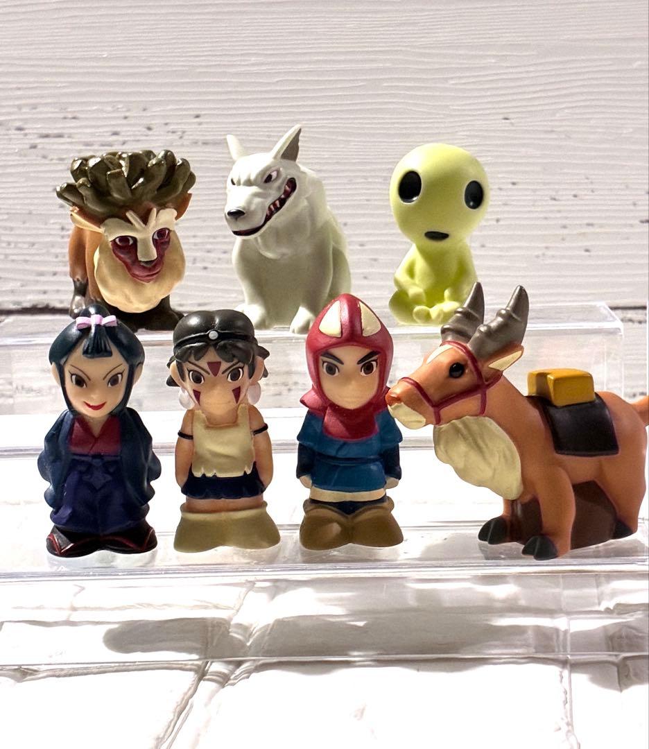 ジブリ もののけ姫 指人形 ソフビ 7個セット