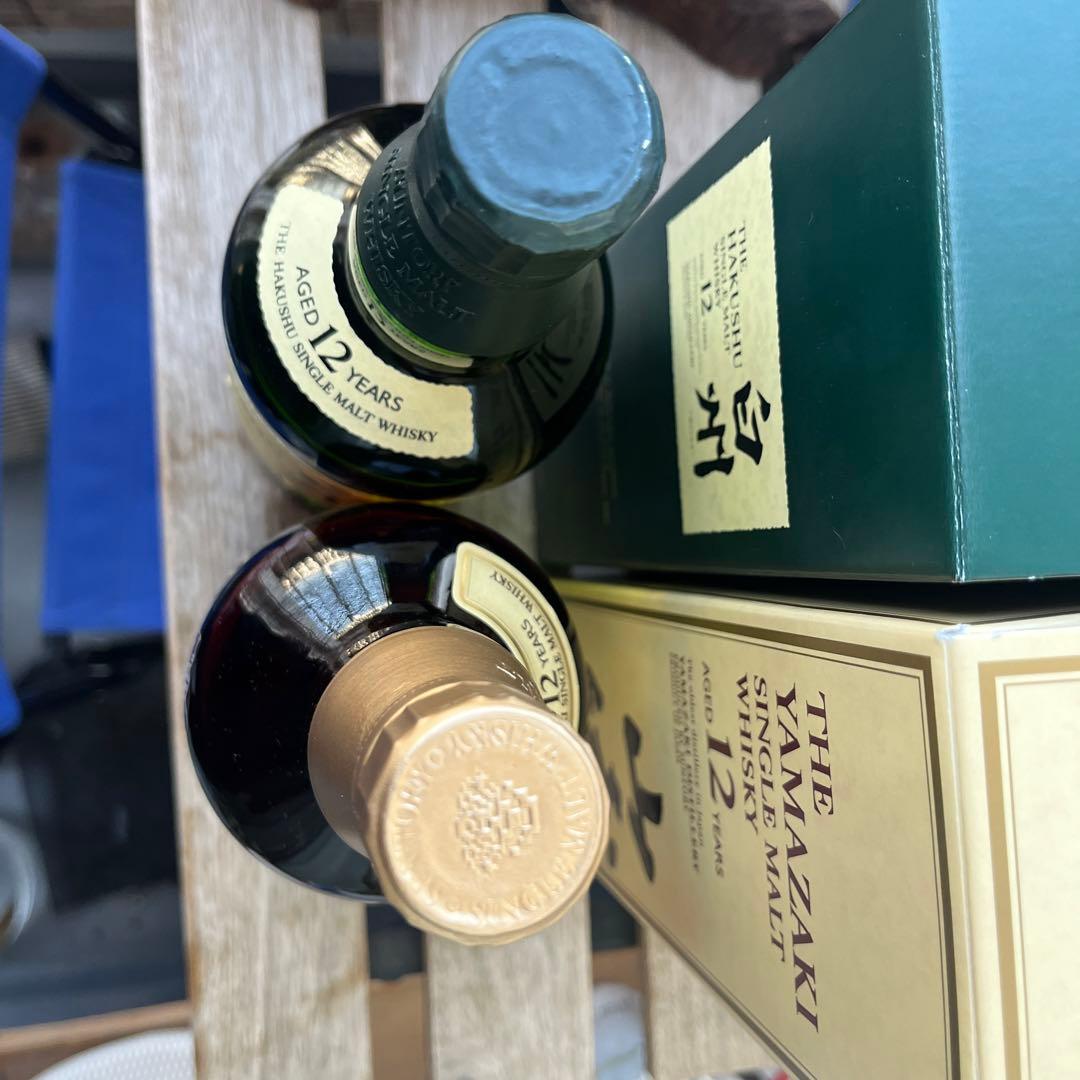 山崎12年旧パッケージ白州12年旧パッケージ