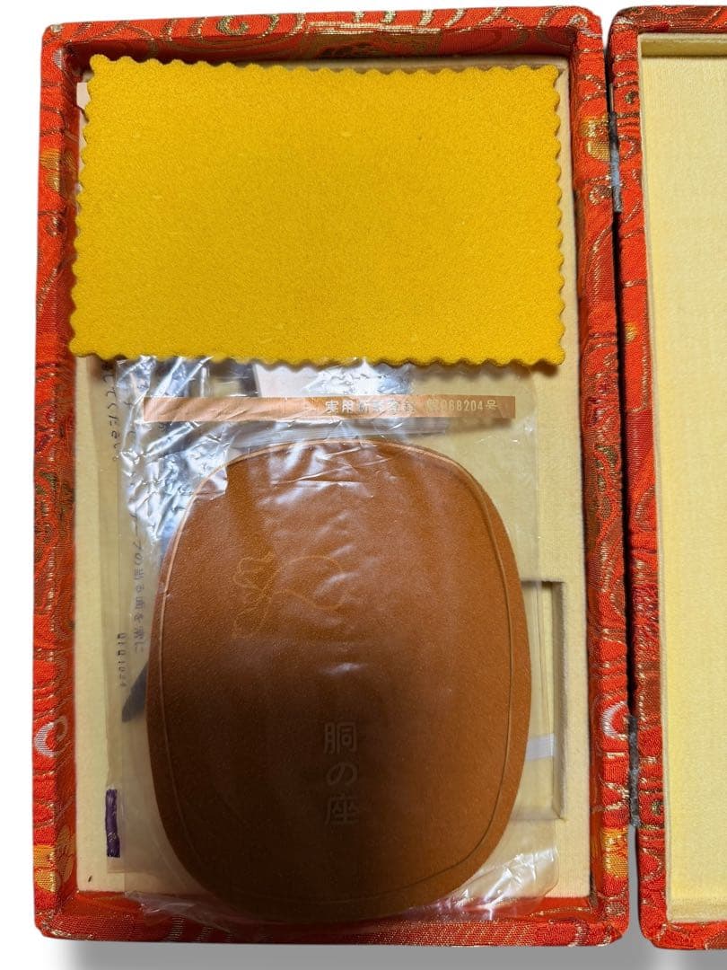 #三味線用 撥 バチ ベッコウ　鼈甲 小物一式セット 和装ケース付き　S-8