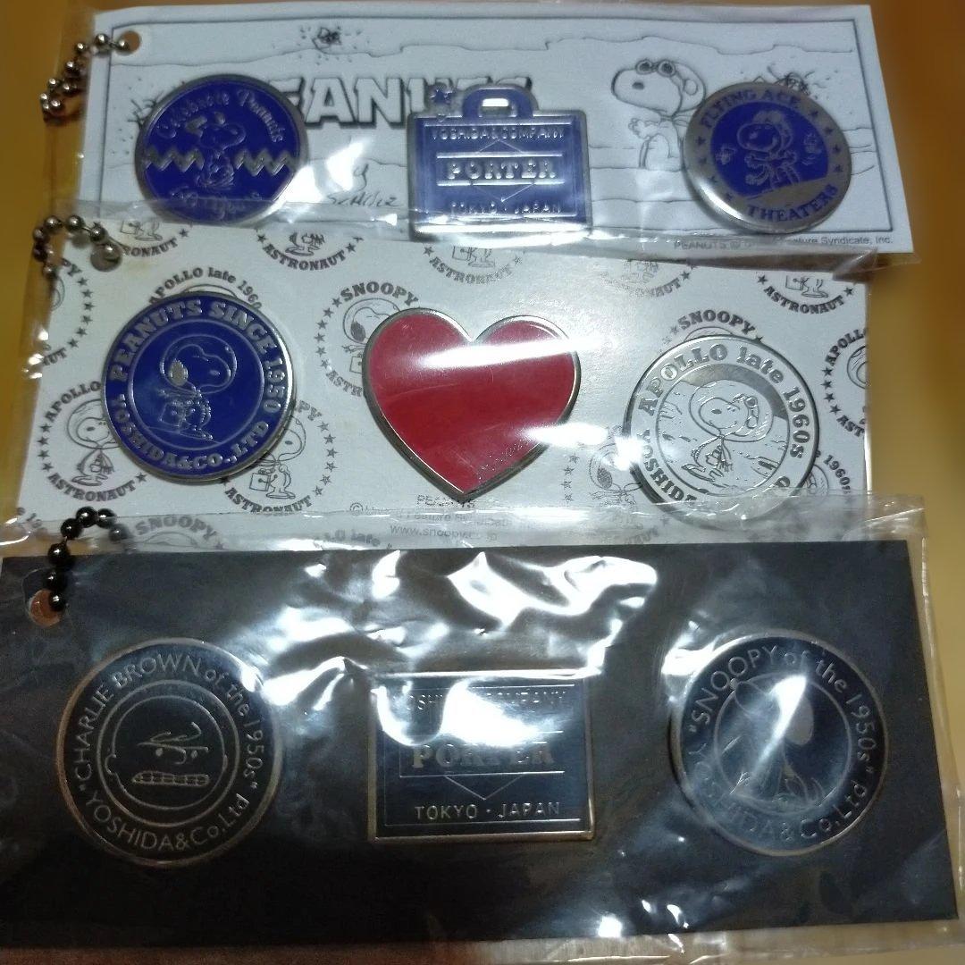 スヌーピーピンバッジセット 吉田カバン ポーター