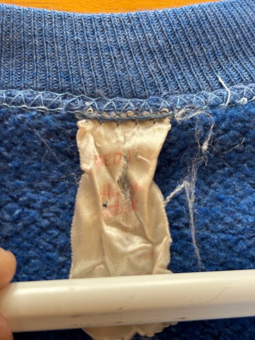 70s ヴィンテージスウェット カラーフロッキー カンザス大学 ビンスエ