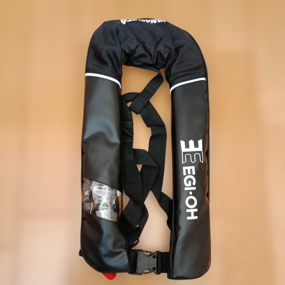 エギ王 ヤマシタ ライフジャケット 交換用純正ボンベキット付 珍品 希少