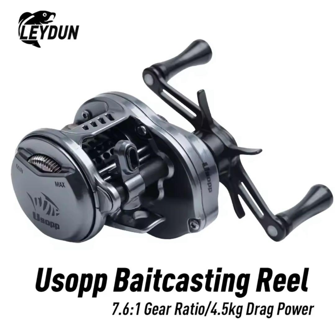 明日までセール！新品 超軽量 丸型ベイトフィネスリール　左ハンドル ベイトリール