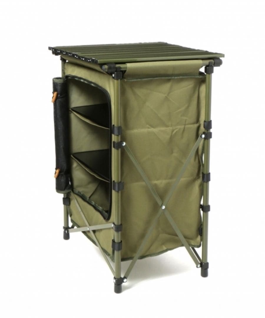 コールマン niko and サイド シェルフ カーキ サイド テーブル