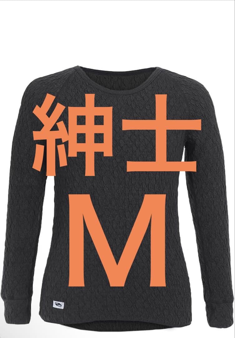 【新品未使用】ひだまり肌着 エベレスト 丸首インナー ブラック サイズＭ