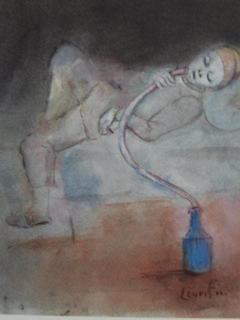 レオノール・フィニ「ハッシッシュを吸う人」、希少画集より、状態良好