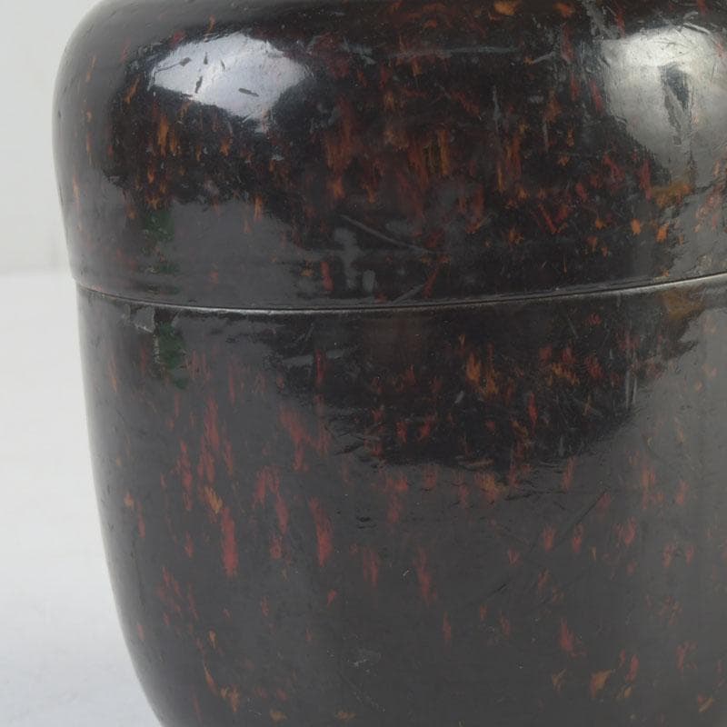 茶道具　時代根來　棗　時代箱　V　9898