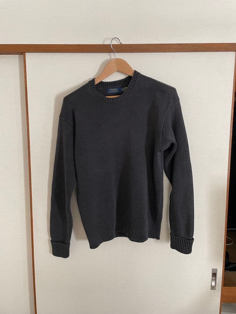 定価：43000円セーター ニット ガーメントダイド コットン セーター メンズ