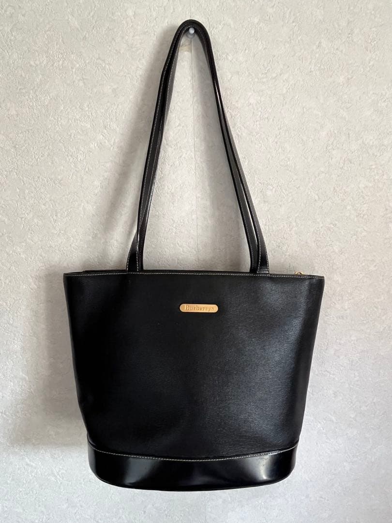 Burberry バーバリー　アンティーク　ブラック トートバッグ