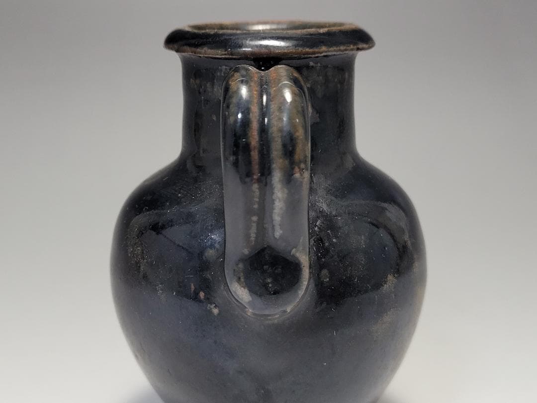 黒釉 水注 宋元時代 高さ約8.9cm