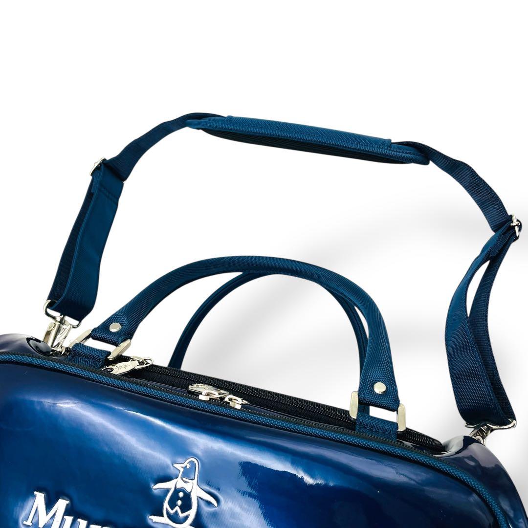 新品同様 Munsingwear ボストンバッグ エナメル 2way ゴルフ