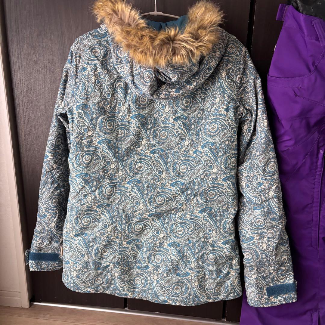 BURTON スノーボードウェア Mサイズ 青/紫