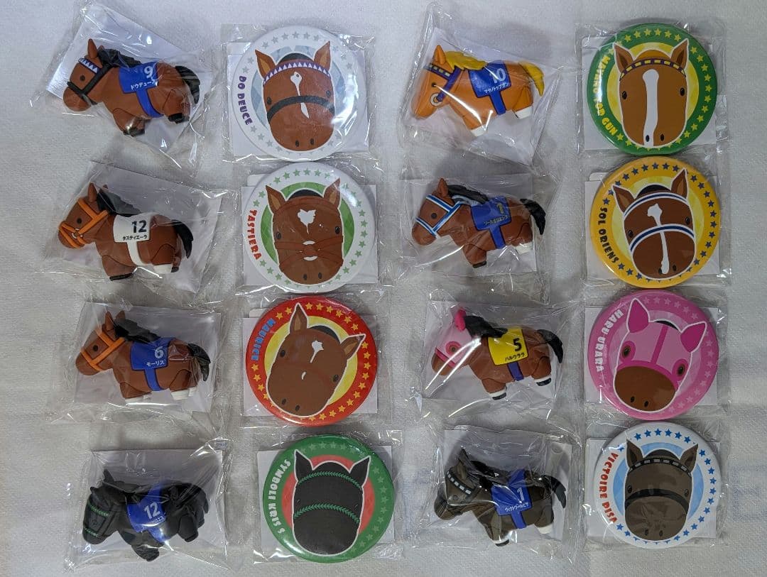 サラブレッドコレクションスクラッチ第九弾C賞ラバーフィギュア&D賞コンプセット