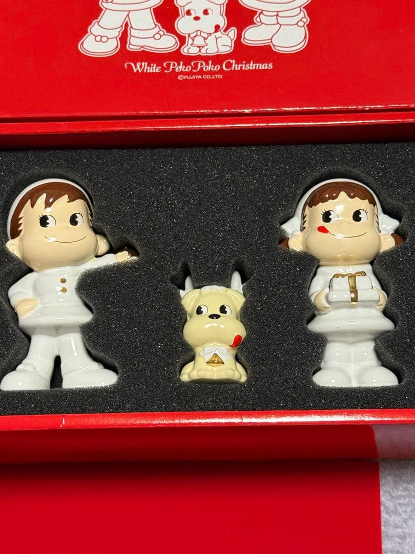 不二家　未開封　ペコちゃん人形　ポコちゃん　レア　クリスマス　兎　浴衣　ドレス