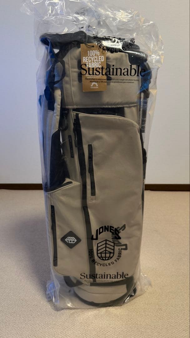 Jonesゴルフ　キャディバッグ　ベージュ　ロゴ刺繍付レア