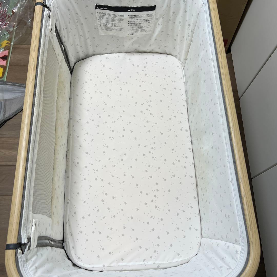 HZDMJ コンパクトベビーベッド グレー②