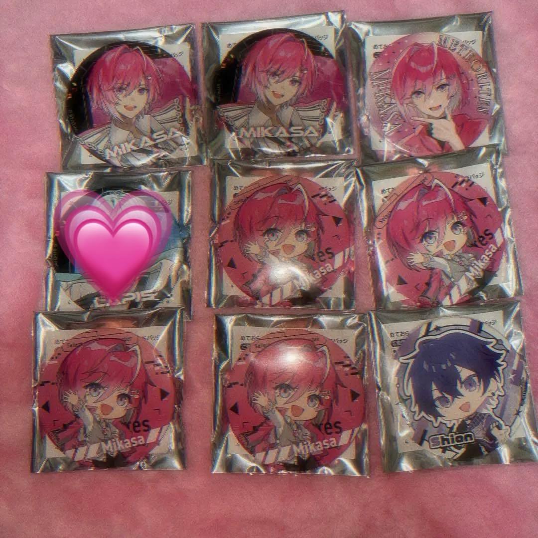 めておら 騎士X アンプタック すとふぇす ハロウィン スクエア缶バッジ