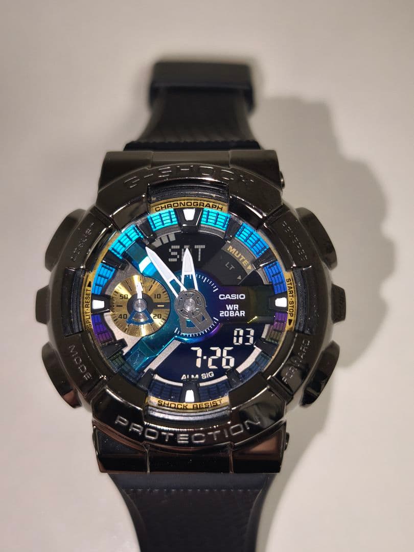 G-SHOCK GM-110B-1AJF 5553 メタルカバード マルチカラー