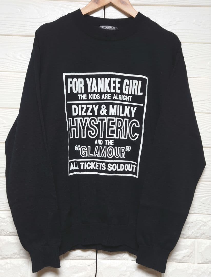 完売品 ヒステリックグラマー DIZZY&MILKY プリントスウェット
