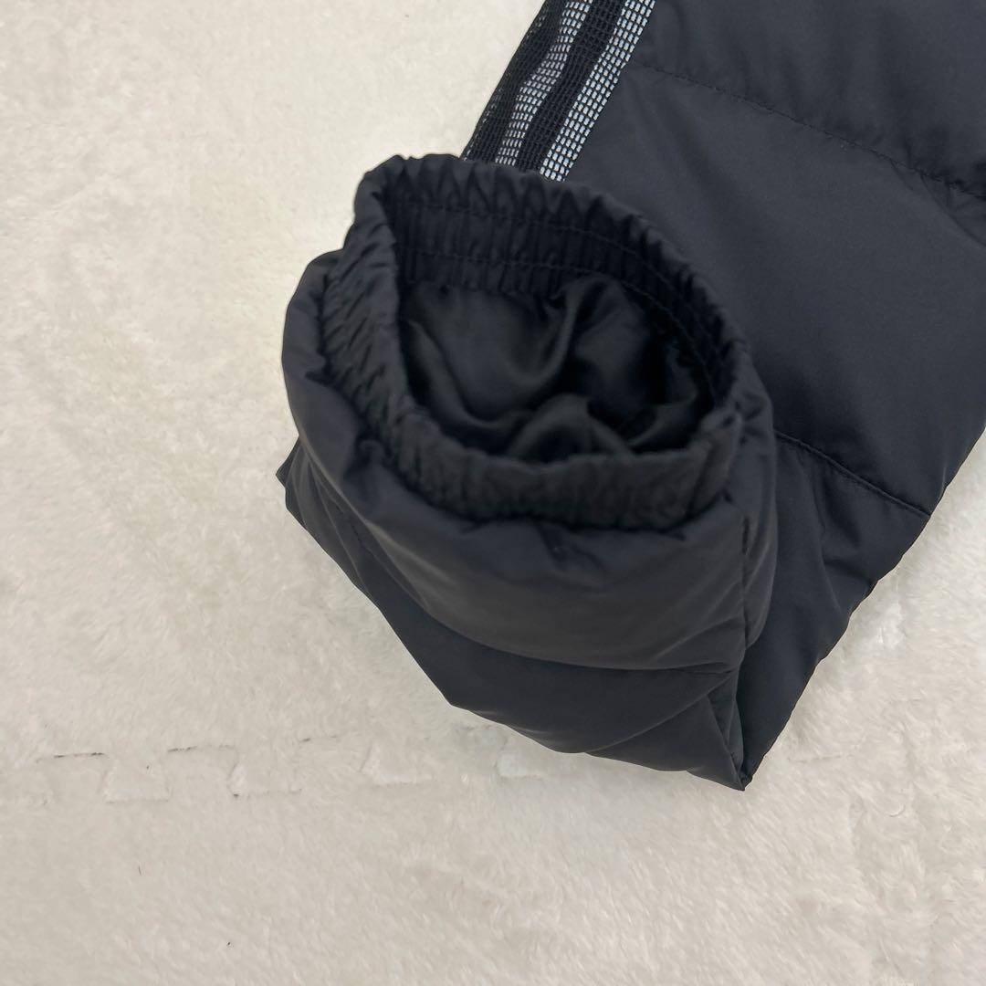 adidas ロングダウンコート ベンチコートブラック M 防寒