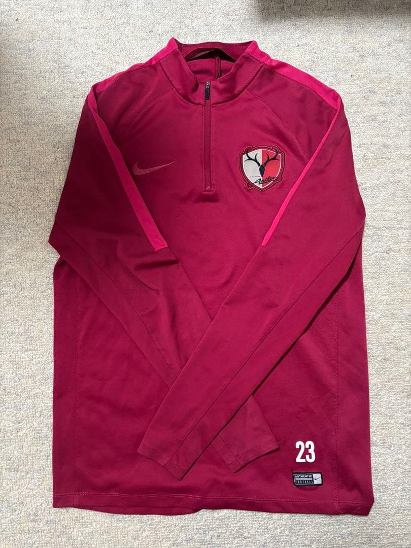 鹿島アントラーズ　ハーフジップ【選手支給品】