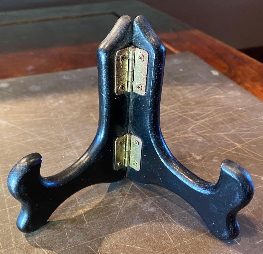 中国汕頭・スワトウ染付絵皿　鑑賞台付 沈船品・ヴィンテージ　レア ・台湾茶器