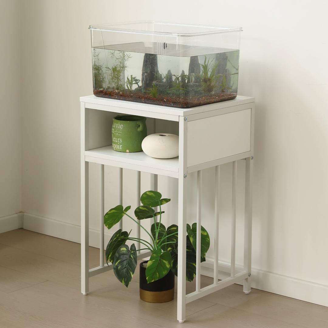 超人気！水槽台 水槽スタンド 45ｘ40cm 耐荷重100kg WHITE