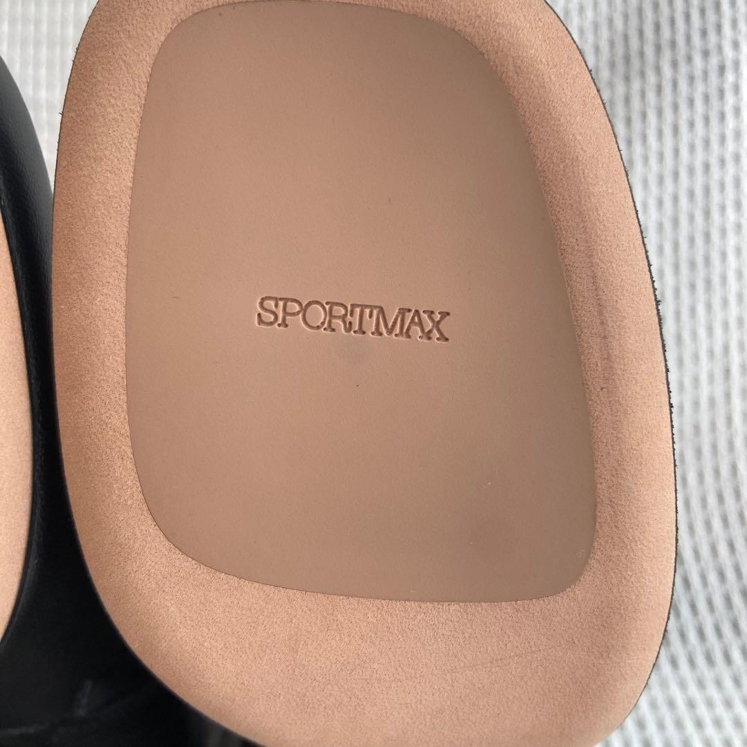 極美品 Max Mara スポーツマックス サイドジップ ブーツ 37 黒 袋付