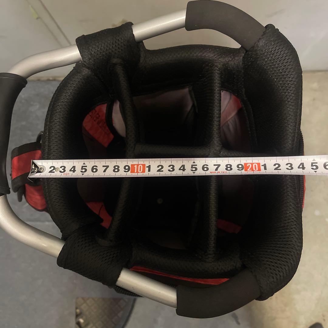 超軽量！New Balance ニューバランス ゴルフ キャディバッグ 赤