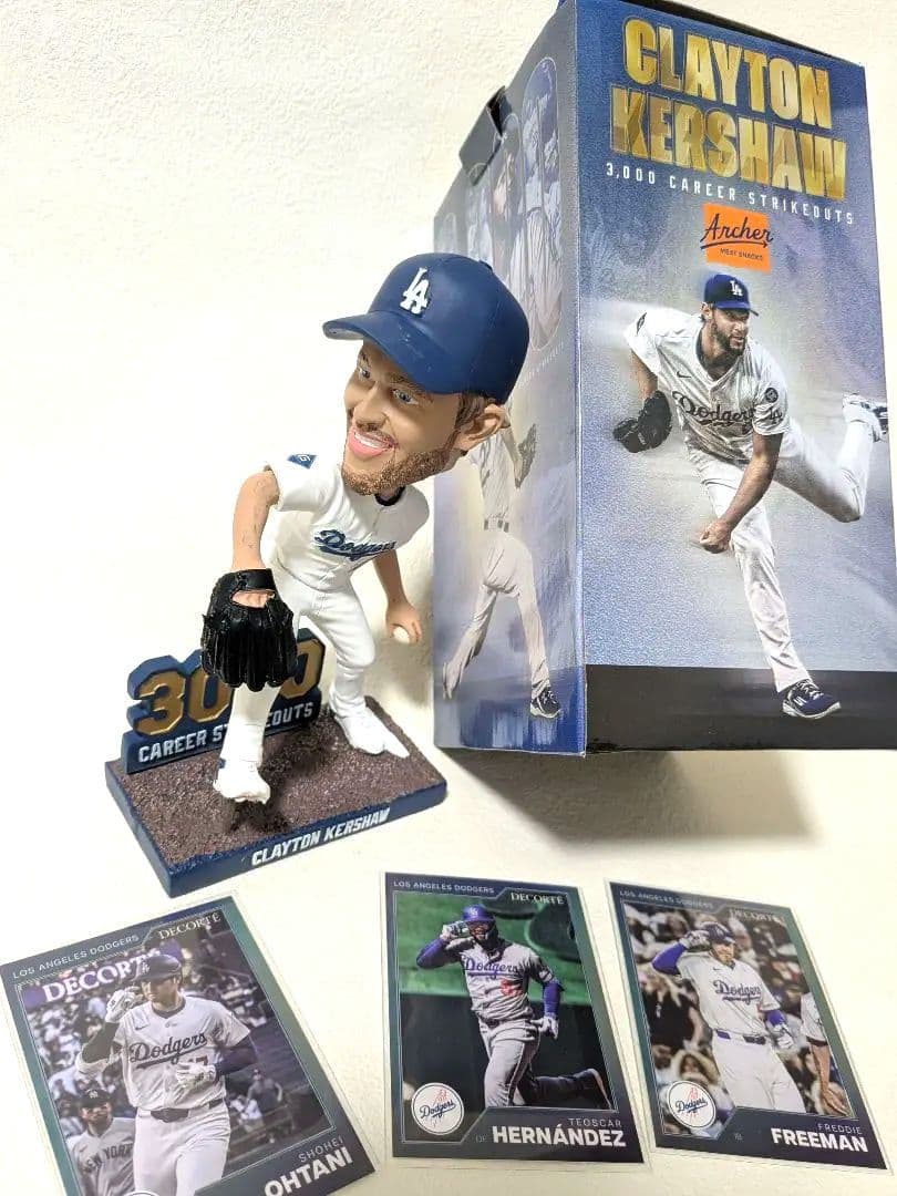 【球場限定品】クレイトンカーショー ボブルヘッド3000奪三振