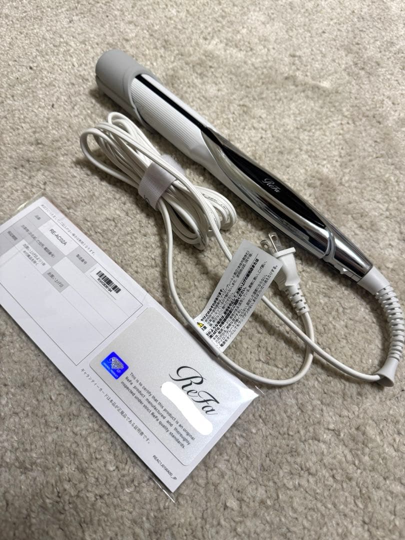 【ほぼ新品】ReFa ビューテックストレートヘアアイロン ホワイト