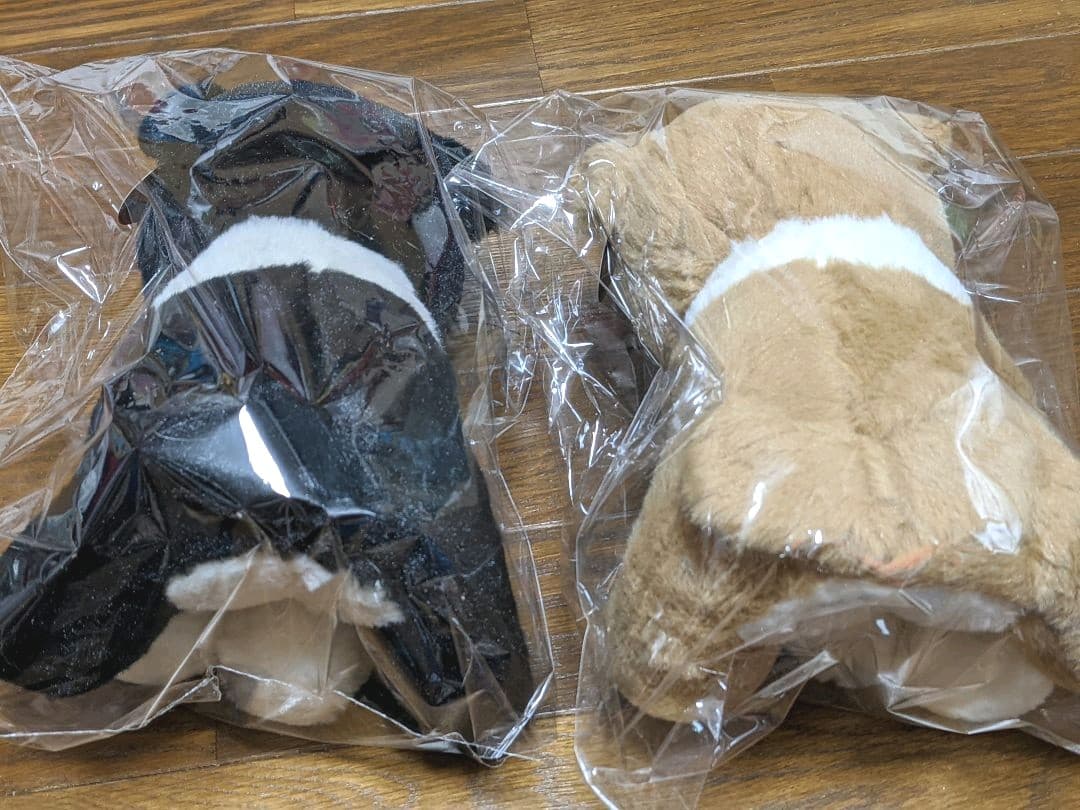 ぬいぐるみ　ブルドッグ　ブラック&ブラウン