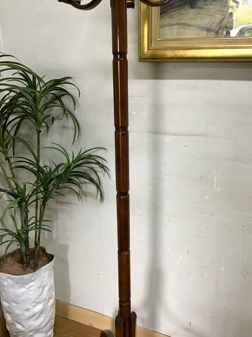 管303☆英国製☆アンティーク☆曲木☆コートハンガー☆ハットハンガー