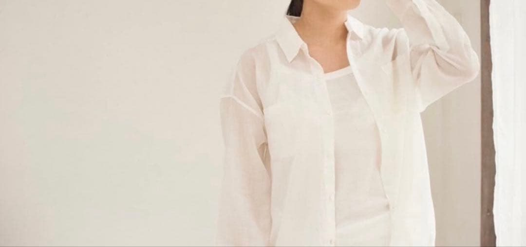 PRISTINE プリスティン カルゼ2wayシャツ ホワイト 長袖 コットン