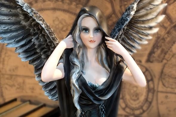 ゴシックダークエンジェルフィギュア 全高60cm ラージサイズ