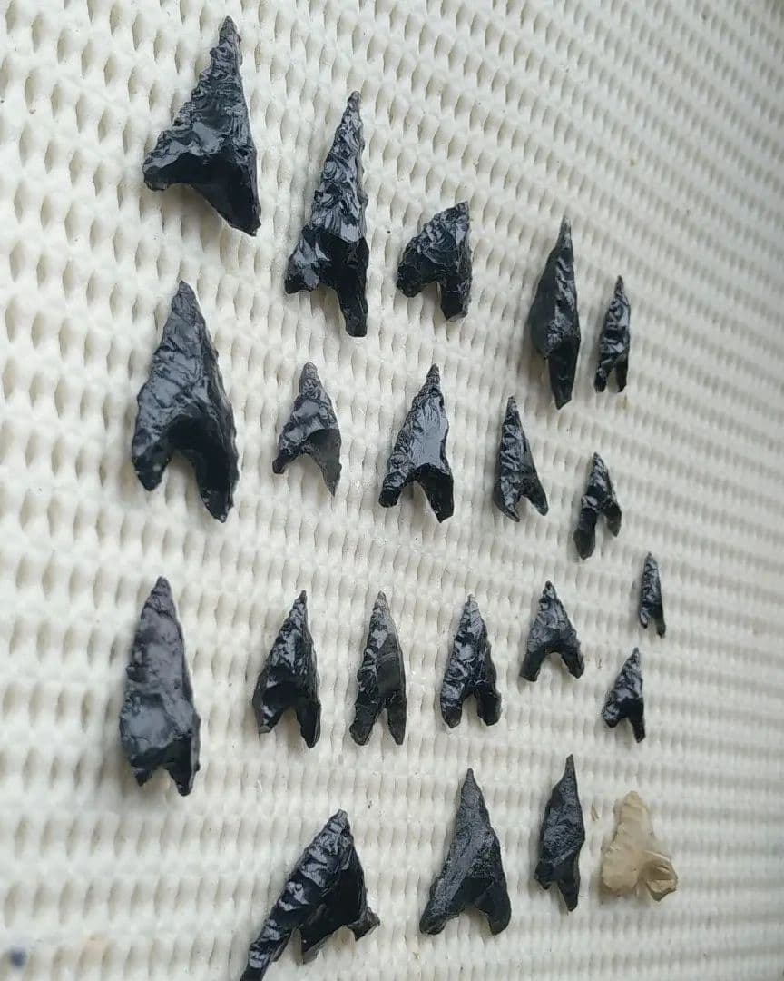 ハート ハート♡な 石器　 292 石鏃　黒曜石　サヌカイト　頁岩