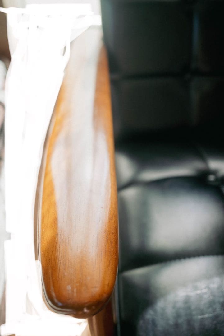 【美品】カリモク60 シングルソファ　ウォールナット