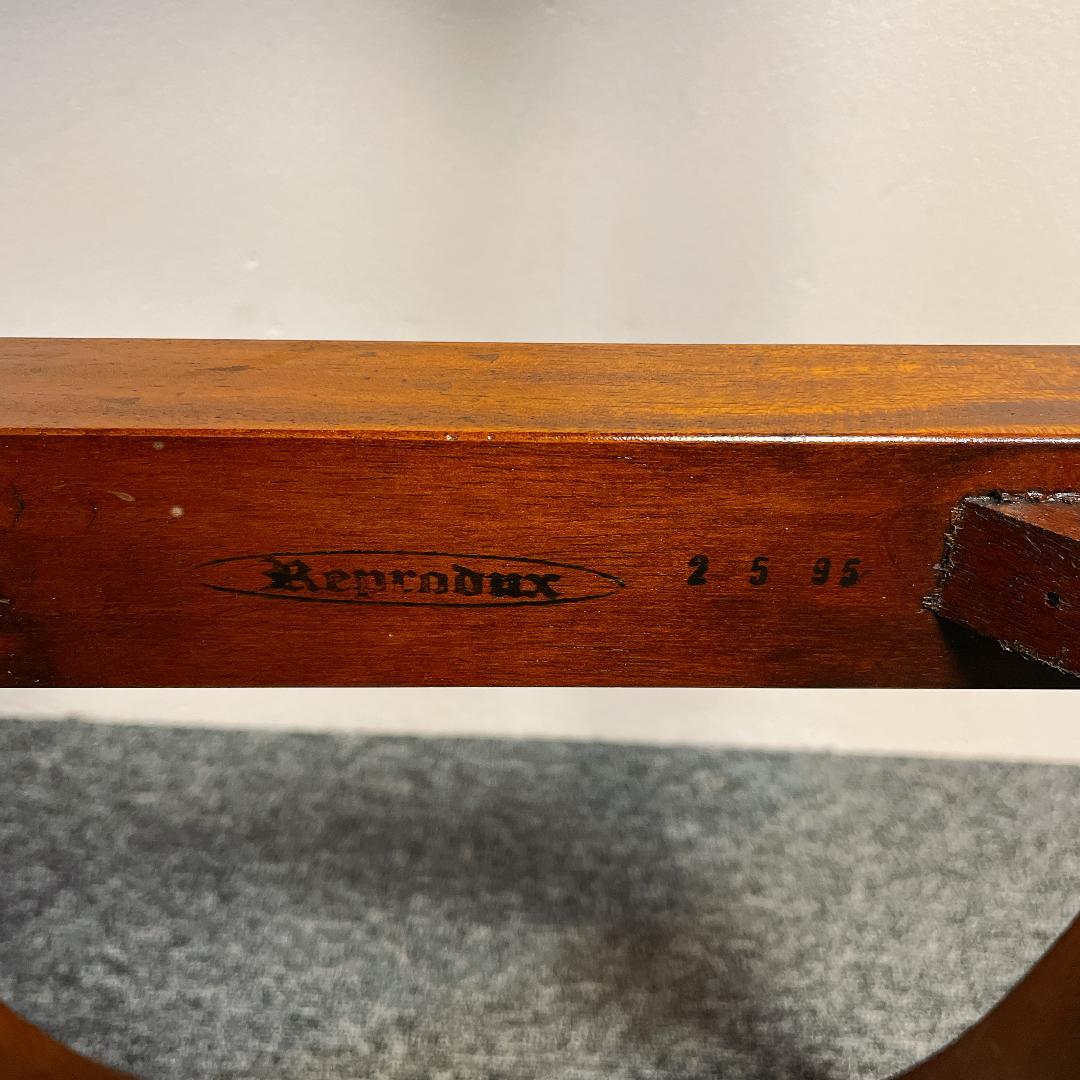 英国　アンティーク　ダイニングチェア 椅子 彫刻 ツイストレール マホガニー